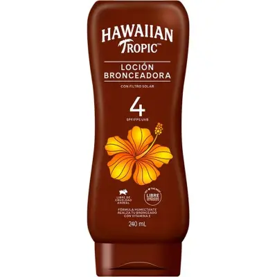 Bronceador Hawaiian Tropic Loción FPS 4 240 ml