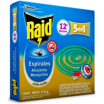 Espirales Raid x 12 Unidades