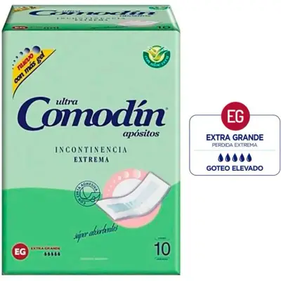 Apósitos para Incontinencia Comodín Extrema x10