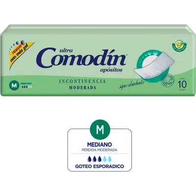 Apósitos para Incontinencia Comodín Moderada x10