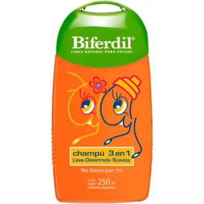 Shampoo Biferdil Niños Trío x 250 ml