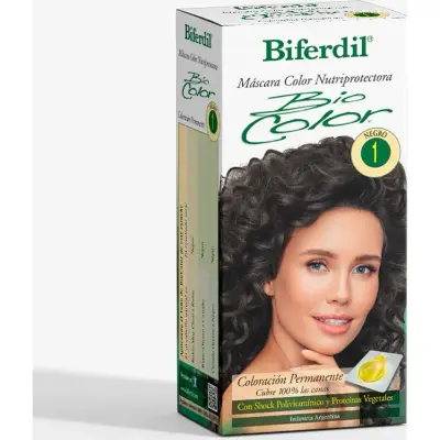Tintura Capilar Biferdil Biocolor Tono 1 Negro