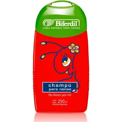 Shampoo Biferdil Niñas Rojo 250 ml