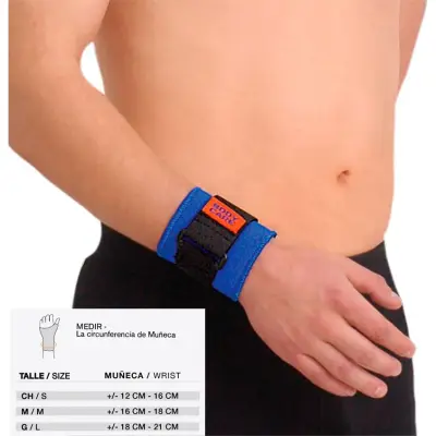Muñequera con Velcro Body Care Talle 3
