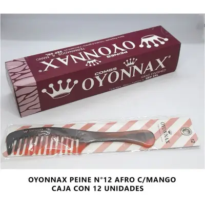 Peine Oyonnax N° 12 Afro con Mango