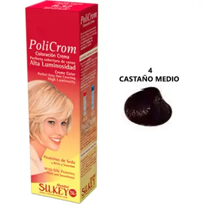 Tintura Capilar Silkey Policrom Tono 4 x 47 g