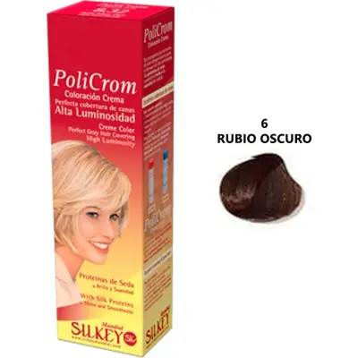 Tintura Capilar Silkey Policrom Tono 6 x 47 g