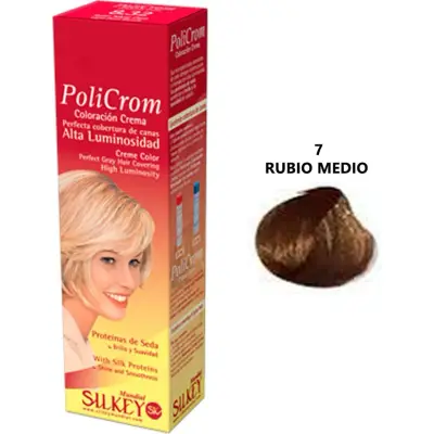 Tintura Capilar Silkey Policrom Tono 7 x 47 g
