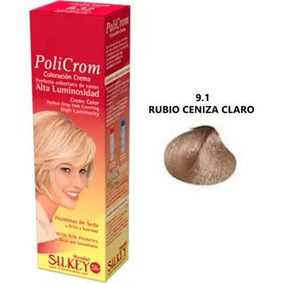 Tintura Capilar Silkey Policrom Tono 9.1 x 47 g