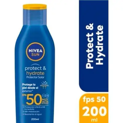 Protector Solar Nivea Sun FPS 50 Hidratante 200 ml