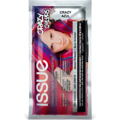 Tintura Capilar Issue Crazy Color Azul en Sachet