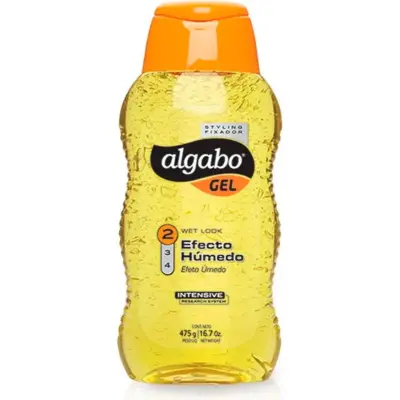 Gel Fijador Capilar Algabo Efecto Húmedo Amarillo 475 g