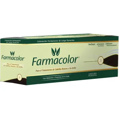 Tintura Capilar Farmacolor Individual Tono 3 Castaño Oscuro