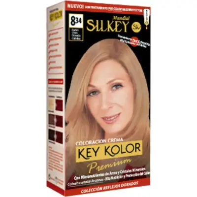 Tintura Capilar Silkey Key Color Premium Tono 8.34