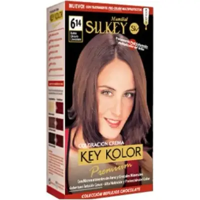 Tintura Capilar Silkey Key Color Premium Tono 6.14