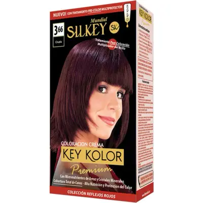 Tintura Capilar Silkey Key Color Premium Tono 3.66