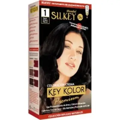 Tintura Capilar Silkey Key Color Premium Tono 1