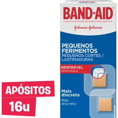 Apósitos Band-Aid Pequeñas Lastimaduras x16