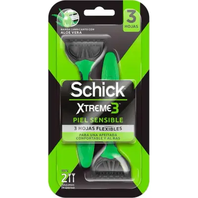 Máquina de Afeitar Descartable Schick Xtreme3 x 2