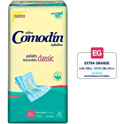 Pañal para Adulto Comodín Clásico Extra Grande x20
