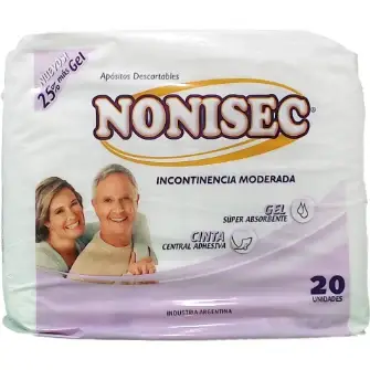 Apósitos para Incontinencia Nonisec Moderada x20