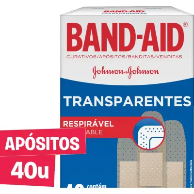 Apósitos Band-Aid Transparentes x 40 unidades