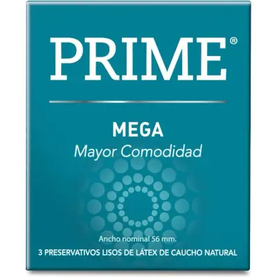 Preservativos Prime Mega x 3