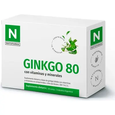 Natufarma Ginkgo Biloba 80 mg x 30 Comprimidos