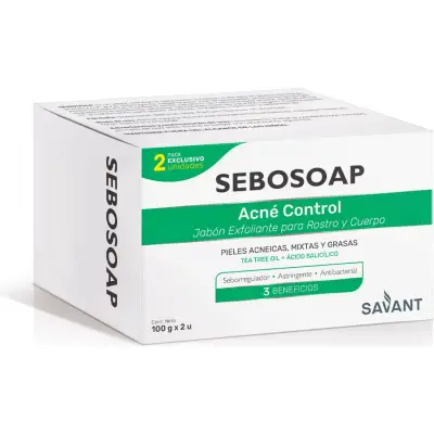 Jabón Sebosoap 100 g - Pack 2x1