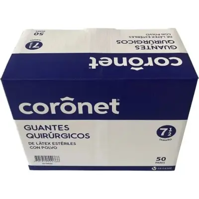 Guantes de Cirugía Coronet Talle 7½ x 50 Unidades
