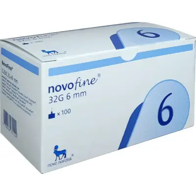 Agujas para Lapicera NovoFine 32G 6 mm x 100 unidades