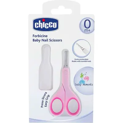 Tijera para Bebé Chicco con Protección Rosa