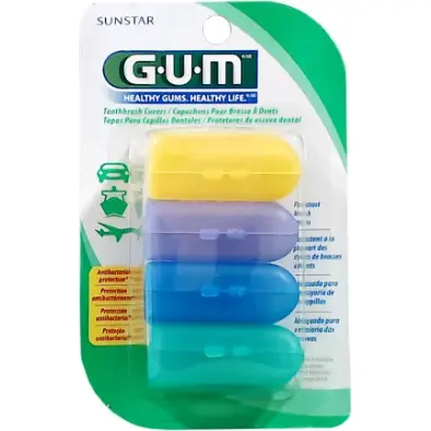 Tapas Protectoras para Cepillo Dental GUM Protect x4