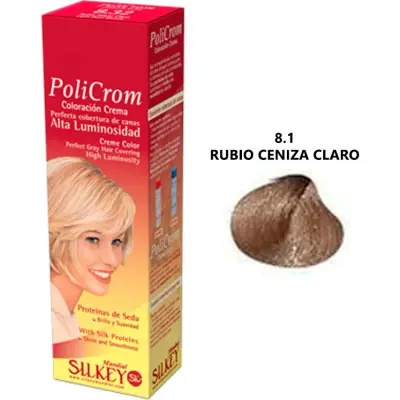 Tintura Capilar Silkey Policrom Tono 8.1 x 47 g