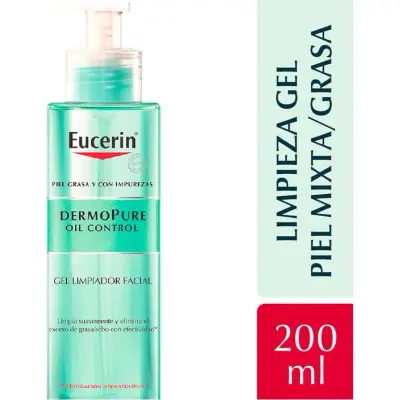 Gel Limpiador Eucerin DermoPure Oil Control 200 ml
