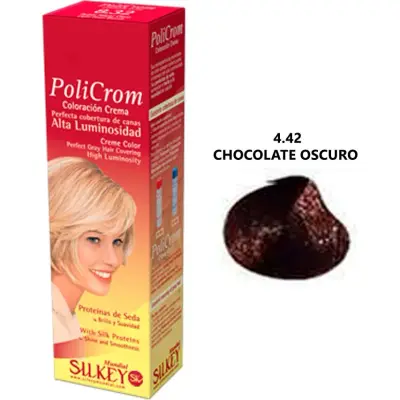 Tintura Capilar Silkey Policrom Tono 4.42 x 47 g