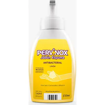Pervinox Jabón Espuma Antiséptico Limón 240 ml
