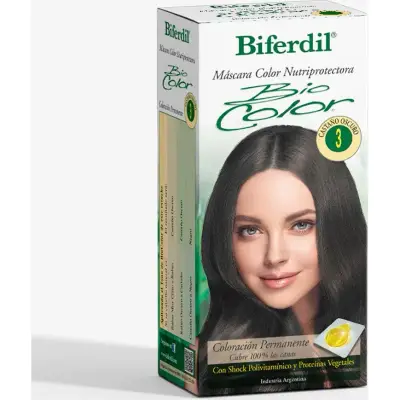 Tintura Capilar Biferdil Biocolor Tono 3 Castaño Oscuro
