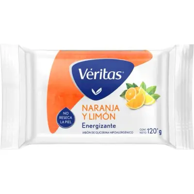 Jabón de Glicerina Veritas Naranja y Limón 120 g