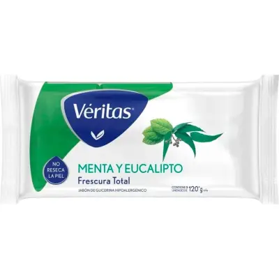 Jabón de Glicerina Veritas Mentol y Eucalipto 120 g