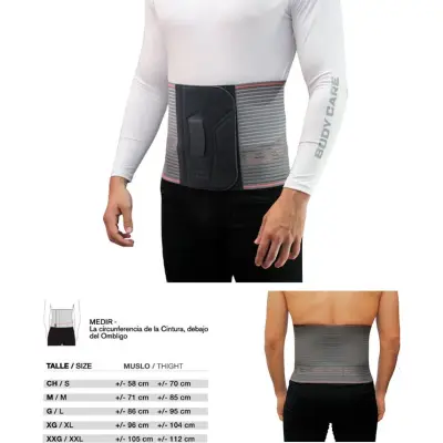 Faja Lumbar Body Care con Malla de Aire 28 cm Talle 2