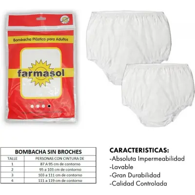Bombacha Geriátrica para Incontinencia Farmasol Talle N4