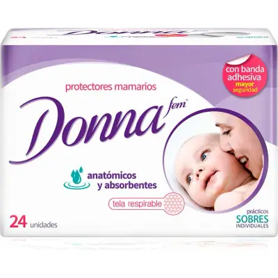 Protectores Mamarios Donna x 24