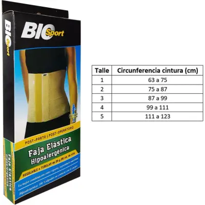 Faja Ortopédica Biosport Softy 24 cm Talle 1
