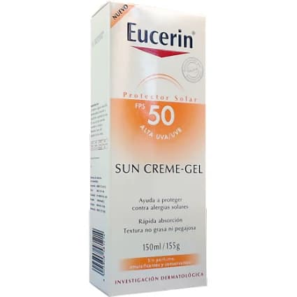 Protector Solar Eucerin Sun FPS 50 Gel-Crema 150 ml
