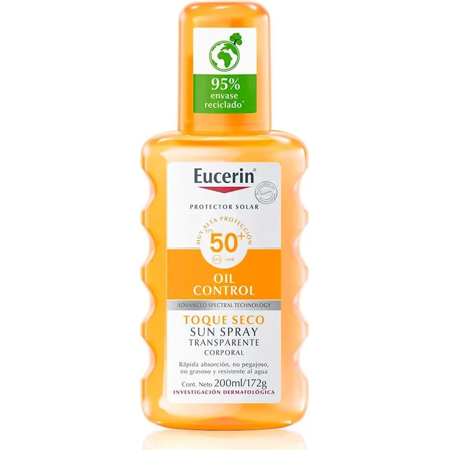 Protector Solar Eucerin Sun FPS 50 Spray Transparente 200 ml