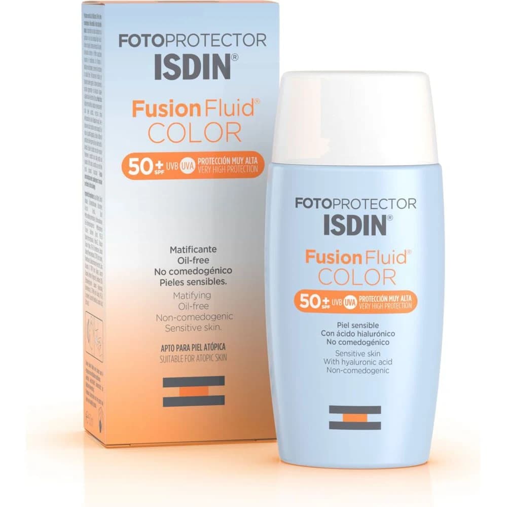 Protector Solar Isdin Fotoprotector FPS 50+ Fusion Fluid Color 50 ml