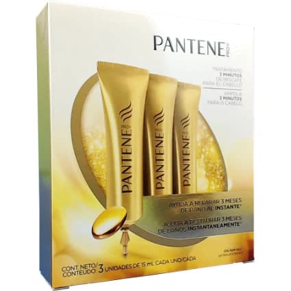 Pantene Rescue 3 Minutos Tratamiento Pack x 3 Sachets