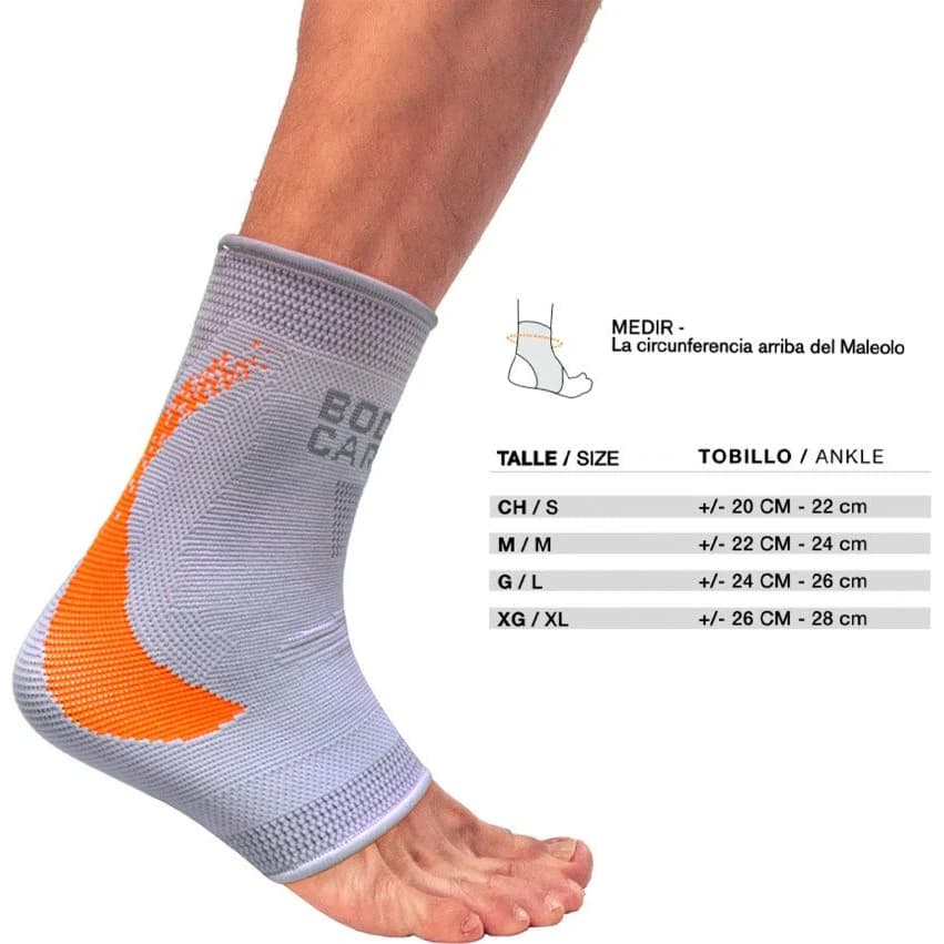 Tobillera Elástica Body Care Sin Costura Talle 2
