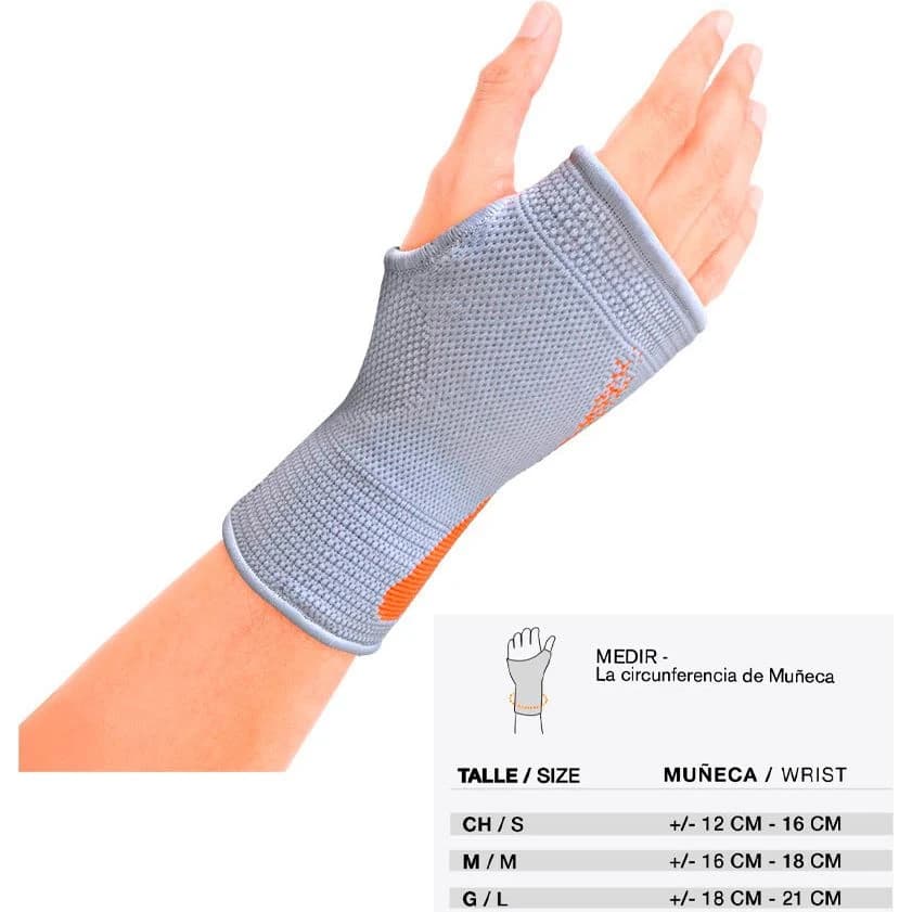 Muñequera Body Care con Pulgar sin Costura Talle 3